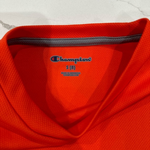 Orange Champion Boys' Short Sleeve Activewear T-Shirt Size 8 Small - Picture 2 of 5
